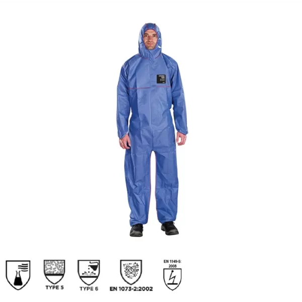 ANSELL ALPHATEC® 1500 FR PLUS FLAME RETARDANT AND ANTI-STATIC DISPOSABLE COVERALL - MODEL 111