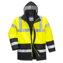 S466 – Hi-Vis Contrast Winter Traffic Jacket Yellow/Black